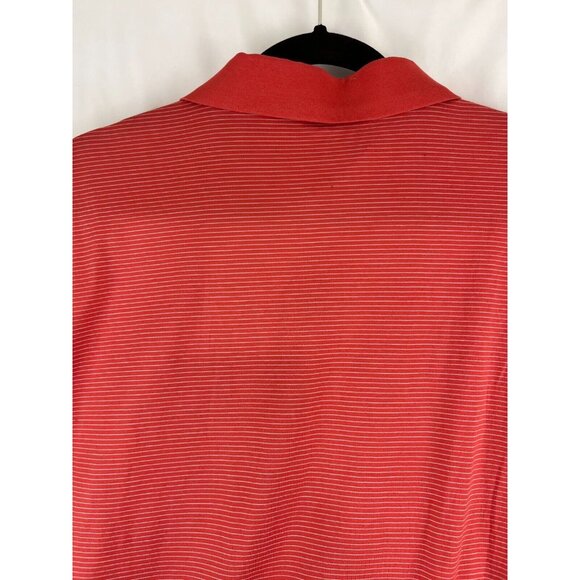Peter Millar Striped Orange Shirt Men's Size XL Golf Polo - Picture 9 of 12